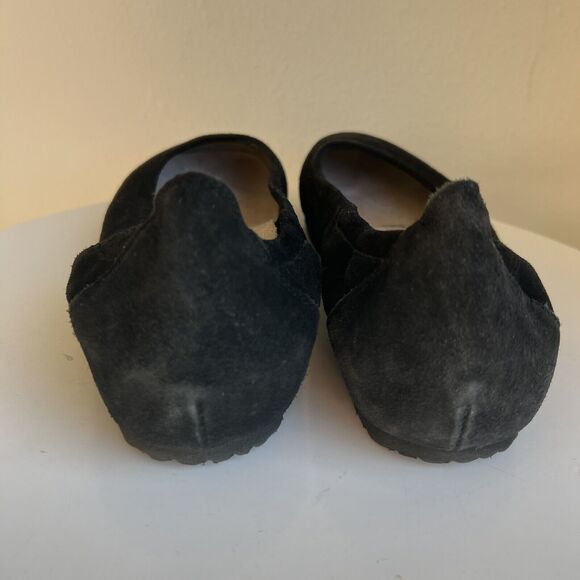 Birkenstock Celina Black Suede Hidden Wedge Ballet Flat Size EU 36 - Picture 8 of 10